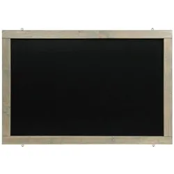 Wetterfeste Outdoor Kreidetafel mit Holzrahmen / Grau 55x130cm