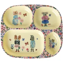 Rice Kinderteller mit 4er Einteilung Nathalie Lété Print