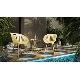 TOPSTAR T2023 Besucherstuhl 43 x 43 x 43 cm gelb 2 St.