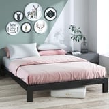 Zinus Modern Studio 2000 Plattformbett aus Metall, 25,4 cm, Matratzenunterlage, kein Lattenrost, solide Holzleistenhalterung, einfache Montage, 135 x 190 cm