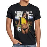 style3 T-Shirt WM 2026 Soccer Girl Fußball Weltmeisterschaft Trikot sexy fanartikel schwarz XXXL
