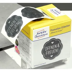 AVERY Zweckform Aufkleber Öffnen&Freuen