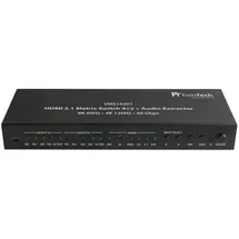 FeinTech HDMI 2.1 Matrix Switch 4x2 mit Audio Extractor