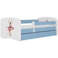 Raumhirsch furniture Kinderbett, Blau, Holzwerkstoff, Holzwerkstoff, 1 Schubladen, 80x160