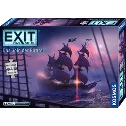KOSMOS EXIT® Spiel+Puzzle Das Gold der Piraten (Fortgeschrittene)