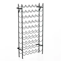 Homcom Weinregal 63 x 20,5 x 118 cm Schwarz