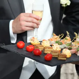 Relaxdays Schieferplatten anthrazit 25,0 x 25,0 cm