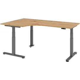 bümö Eckschreibtisch Asteiche braun