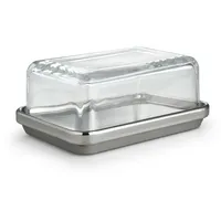 Alessi Butterdose Edelstahl Glas (ES03 G)