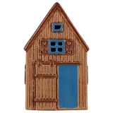 ib laursen Scheune für Teelicht Visby blaue Scheunentür Lichthäuschen in braun | Gr.: onesize