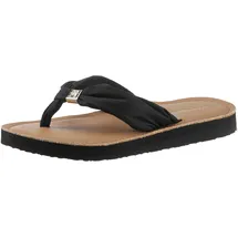 Tommy Hilfiger Damen Flip Flops Zehentrenner, Schwarz - 37