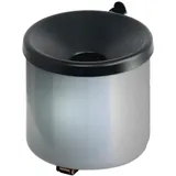 ReinigungsBerater Wandaschenbecher selbstlöschend aluminium/schwarz Ascher für Wandmontage