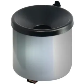 ReinigungsBerater Wandaschenbecher selbstlöschend aluminium/schwarz Ascher für Wandmontage