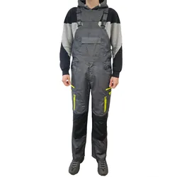 PUREWORK Herren Arbeits-Latzhose mit vielen Fächern Arbeits-Hose 7844187 Grau - M