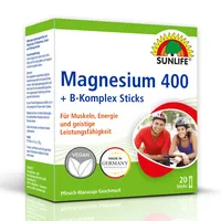 Sunlife Magnesium 400 + B-Komplex Sticks 20 St.