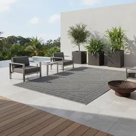 KADIMA DESIGN Teppich, Grau, 80x150 cm, – Böden, Teppiche, Outdoorteppiche