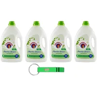 4x Chanteclair Ammorbidente Diluito Muschio Bianco,Verdünnter Weichspüler Duft nach Weißem Moschus – 60 Wäschen 3Lt + Beni Culinari Kostenloser Schlüsselanhänger