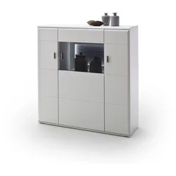 Highboard HARPER MULAN - weiß - BHT 120x124x38 cm