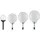 ETC Shop Solarkugel für Außen Solarleuchte Kugel Garten Kugelleuchte Solar LED Gartendeko, mit Erdspieß Leuchtdauer ca. 6-8 Stunden, 10 15 20 25 cm, 4er Set