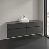 Villeroy & Boch Villeroy und Boch Collaro Waschtischunterschrank C10400VR 160x54,8x50cm, Waschtisch mittig, graphite