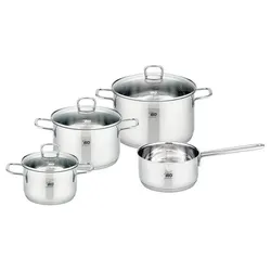ELO Topfset 4tlg. Edelstahl Silber