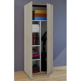 VCM Holz Besenschrank Staubsauger Putzschrank Vandol 70 x 40 x 0 cm Braun