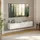 [en.casa] Evaton TV-Lowboard 160 x 32 x 30 cm Weiß Spanplatte