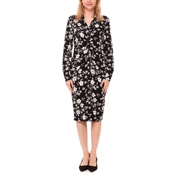 Aniston SELECTED Kleid luftiges Damen Sommer-Kleid mit Allover Blumen-Print 42093138 Schwarz/Braun - 40