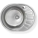 stabilo-sanitär Calypso SL rechts Einbauspüle Edelstahl Handbetätigung 580 x 450 mm