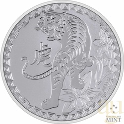 1 Unze Silbermünze Niue Lunar Tiger 2022