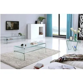 vente-unique Vente-Unique-TV-Möbel mit 1 Ablage - Glas - STILEOS