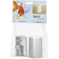 Selit - style Außenecke silber Höhe 50 mm Clips