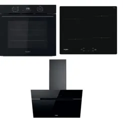 Sonderangebot WhirlpoolOMK58CU1SB + Induktionskochfeld WSQ7360NE + Dunstabzugshaube WHVP62FLTSK