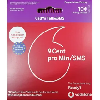 Vodafone D2 Original Prepaid Simkarte - Startklar - Einsatzbereit + 10€ Guthaben