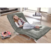 W.Schillig Relaxliege daily dreams Polyester 95 x 91 x 170 cm grau mit Kissen
