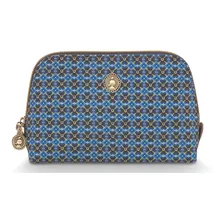 Pip Studio Kosmetiktasche Coby Cosmetic Bag Triangle S Clover Blue