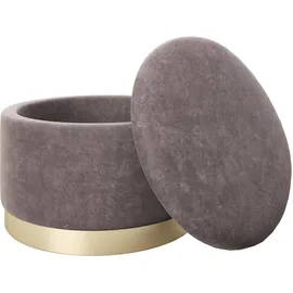 Playboy Pouf 55 x 35 x 55 cm Altrosa Samt