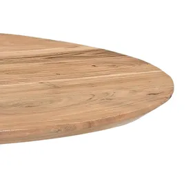 möbelliebling Runder Esszimmertisch 105 x 77 cm Akazie naturfarben