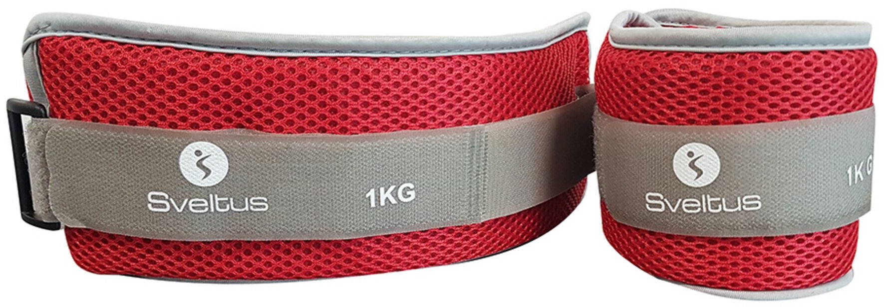 Sveltus® Aqua Band Gewichtsmanschetten, 2 x 1 kg - Rot