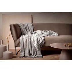 Decke MISHKA silber - silber