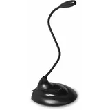 Logilink Multimedia Mikrofon mit Standfuss, Schwarz