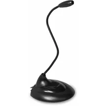 Logilink Multimedia Mikrofon mit Standfuss, Schwarz