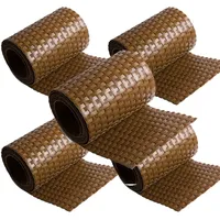 nyvi Sichtschutzstreifen 255 x 19 cm Honig Polyrattan 5 St.