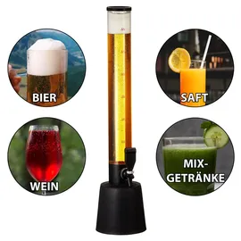 Cepewa Biersäule mit Zapfhahn - transparent|schwarz