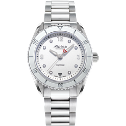 Alpina Alpiner Collection Comtesse Sport Quartz 36,5mm AL-240SD3C6B - weiß,silber - 36.5mm