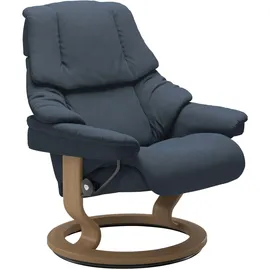 Stressless "Reno", mit Classic Base, Größe S, M & L, Gestell Eiche blau 75 cm x 106 cm x 75 cm
