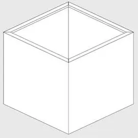 Palatino Nora 50 x 50 x 50 cm Braun