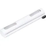 Relaxdays Folienschneider 2er Set, HBT 5x37x8 cm, Folienabroller magnetisch, Frischhalte- & Alufolie, Foliencutter, weiß