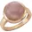 ZEEme 925 Sterling Silber rosé-vergoldet mit echtem Rosenquarz 12mm