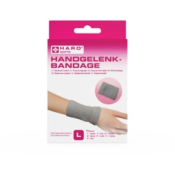 HARO-MC Handgelenkbandage »Handgelenk-Bandage elastisch, für Damen Herren« L - 21 cm - 18 cm